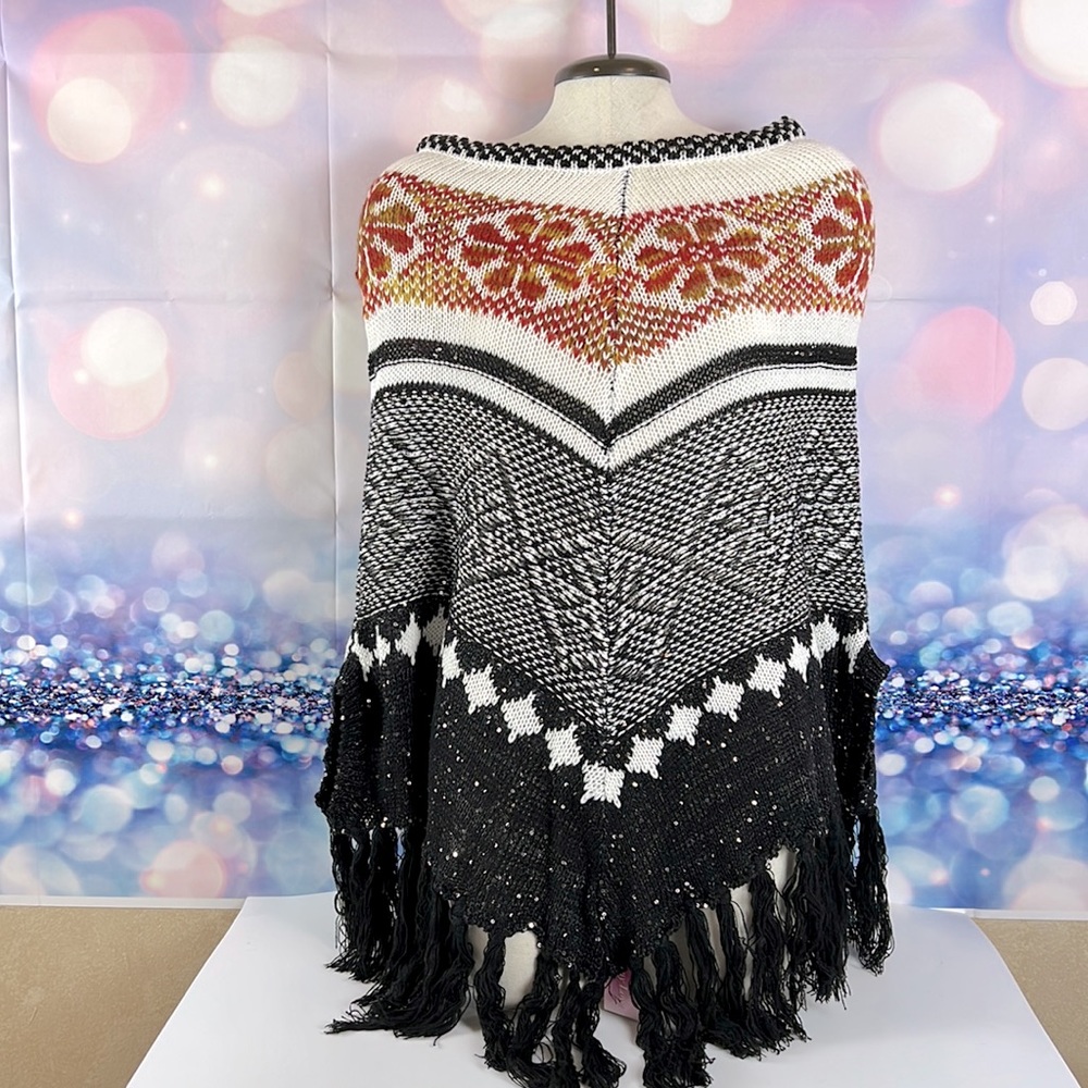 Acrylic Poncho. New. Size Small or Medium.